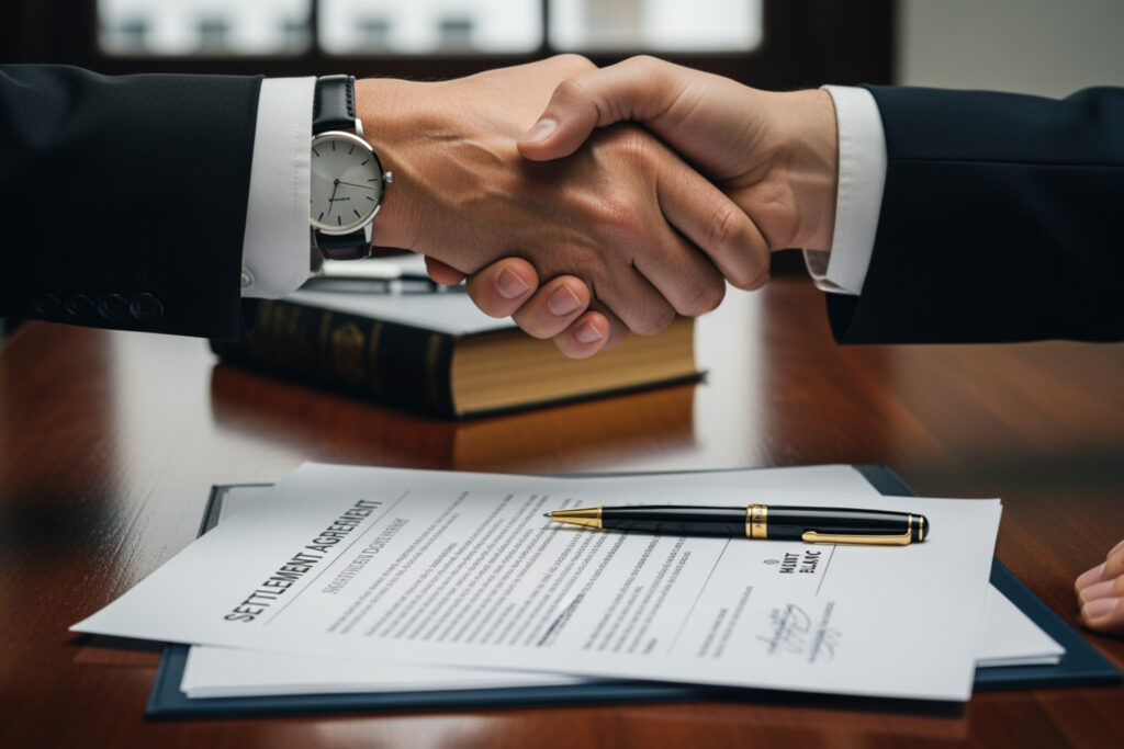 Lawsuit settlement process